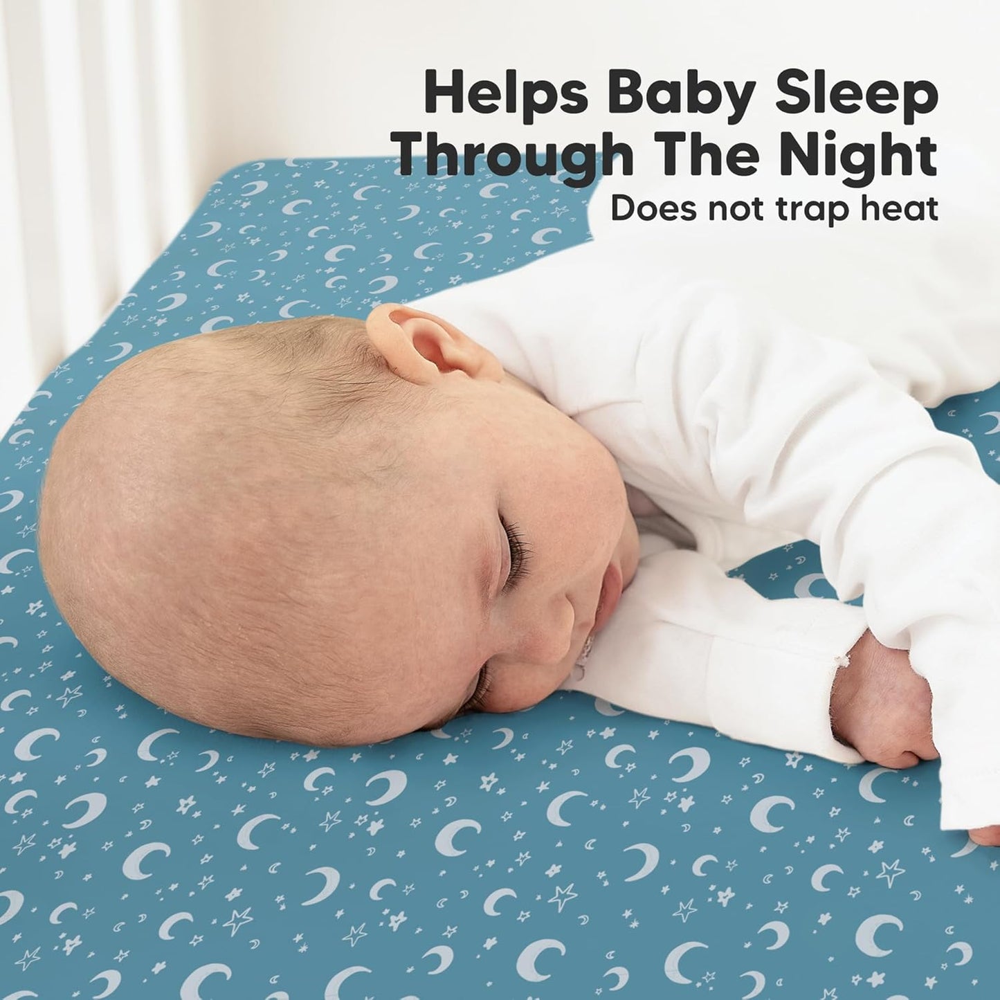 KeaBabies 2-Pack Organic Crib Sheets for Boys, Girls - 52x28 Fitted Crib Mattress Sheet Neutral