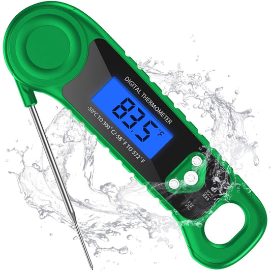 Digital Meat Thermometer for Grilling, Candy Thermometer Instant Read Food Thermometer Waterproof