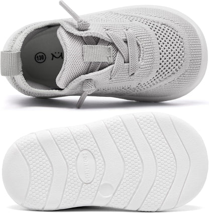 MORENDL Toddler Shoes Baby Walking Sock Shoes Infant Sneakers 0-4 Years Boy Girl Barefoot Tennis Shoe Non-Slip Brethable