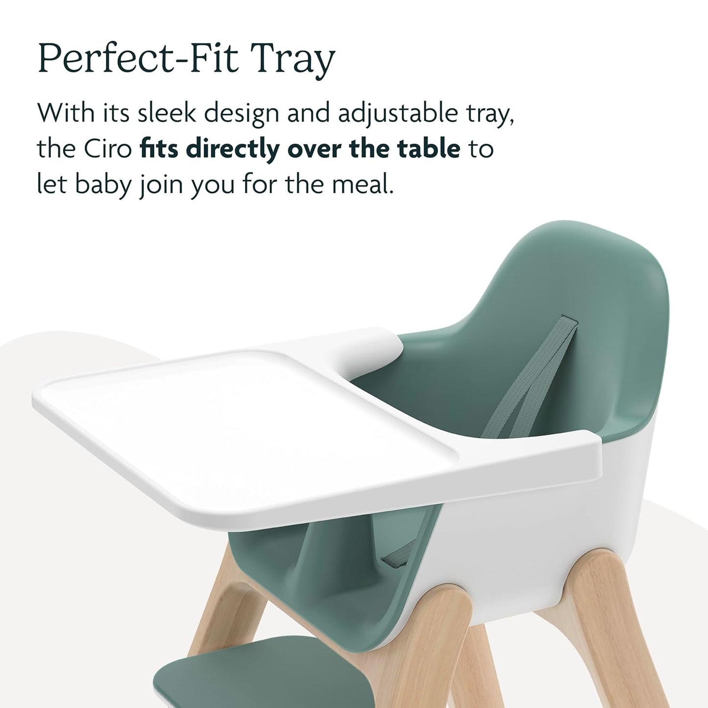 UPPAbaby Ciro High Chair/Sleek, Easy-to-Clean Design/Perfect-Fit Tray to Bring Baby to