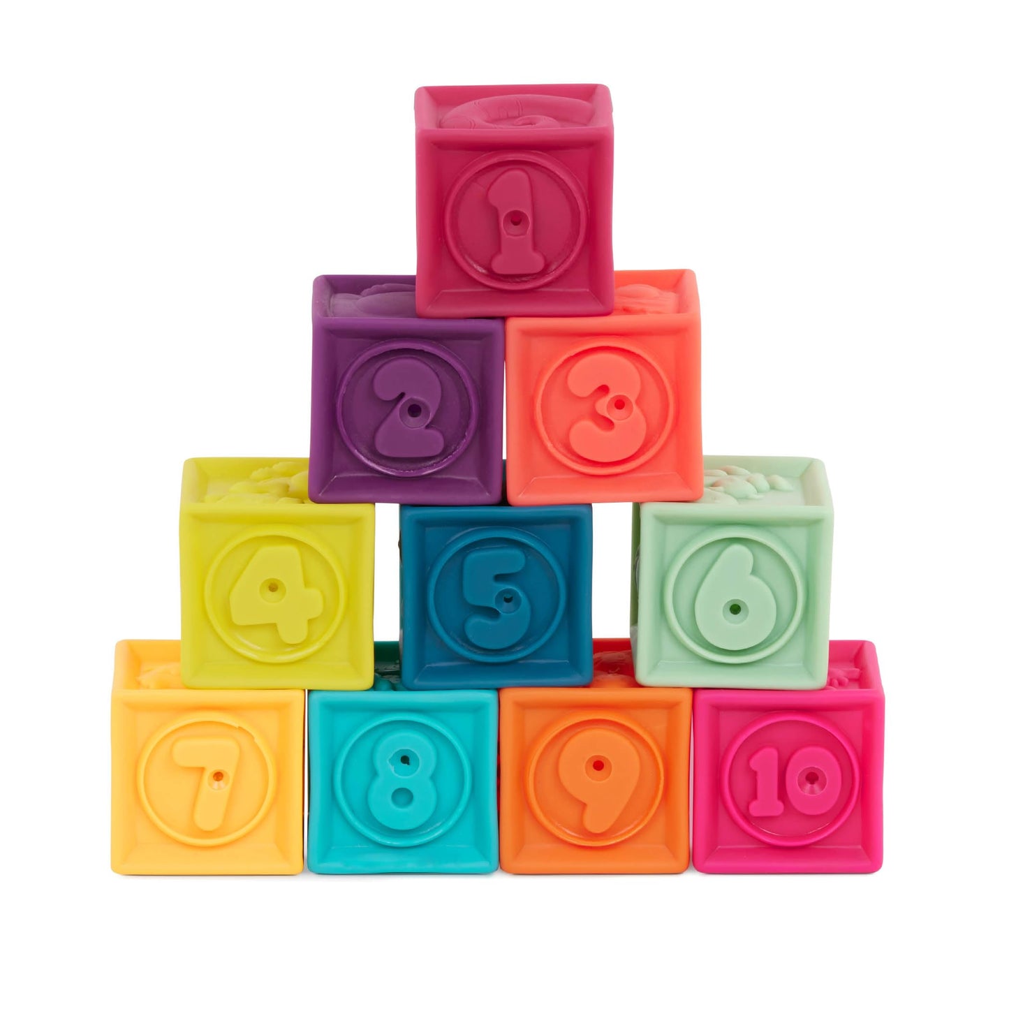 B. toys One Two Squeeze, 10 Soft Stacking Blocks, Blocks - 2, Baby
