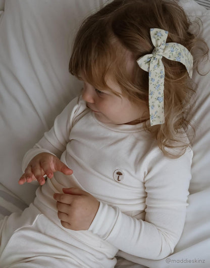 moimoln 6M-8Y Modal Cotton Solid Soft Breathable Baby Toddler Boys Girls Snug fit Pjs Long Sleeve Pajamas Set Sleepwear Daily