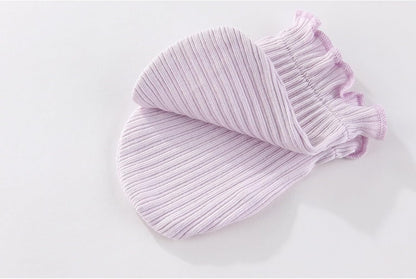 15 Pack Unisex New Born Boy Girls No Scratch Mittens Sets Cotton Soft Baby Gloves Hats socks Accessory 0-6 Months