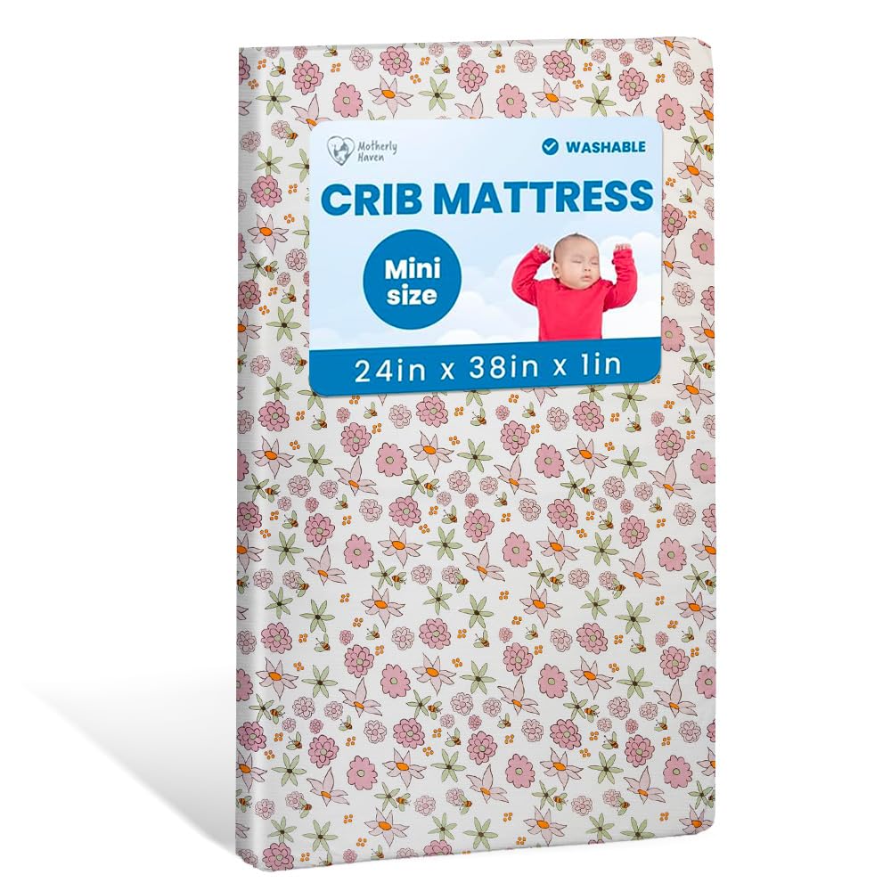 Breathable Crib Mattress, Washable High Rebound Foam for Baby Cribs, Fits Standard Toddler Beds