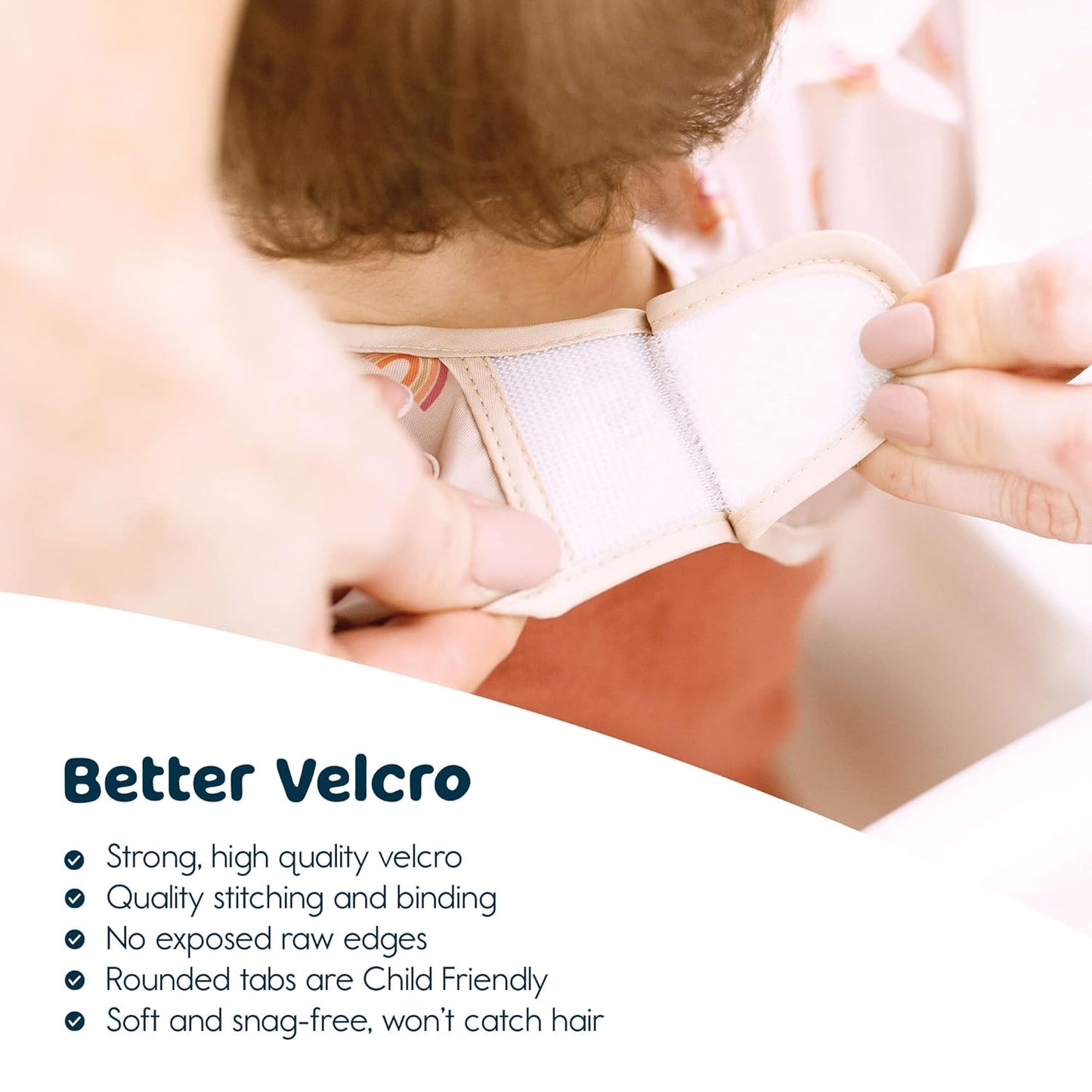 Tiny Twinkle Mess Proof Baby Bib,Waterproof Smock Baby Bib for Eating,Machine Washable Long Sleeve Bib,Baby Led Weaning,Toddler Bib,BLW Supplies(Boho Rainbow, Small 6-24 Months)