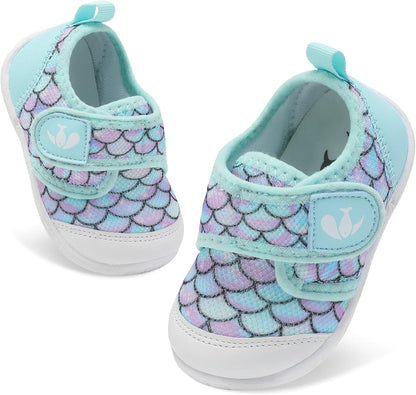 FEETCITY Baby First Walking Shoes Boys Girls Infant Sneakers Crib Shoes Breathable Lightweight Slip On Shoes