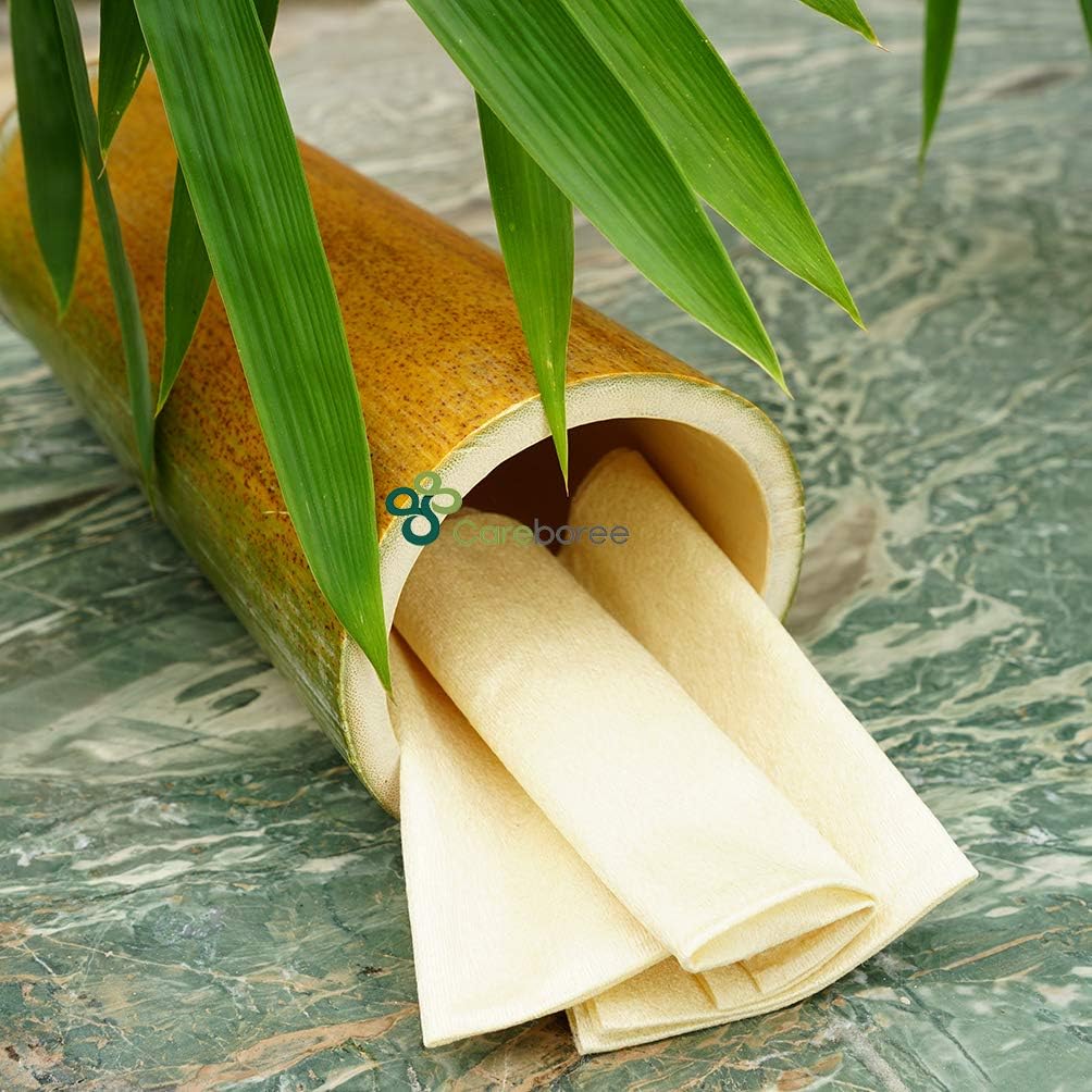 300 Count Careboree Unbleached Baby Dry Wipes Dry Unscented Multi-Purpose Cotton Tissue