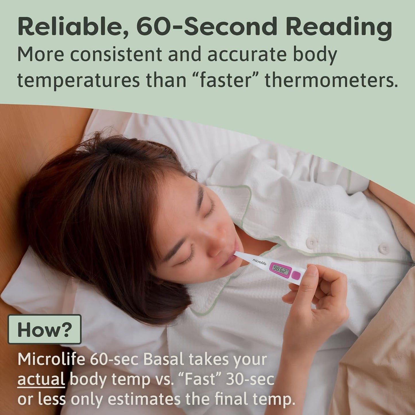 Microlife Digital Basal Thermometer 1/100th Accurate, Fertility Prediction and Ovulation Tracking