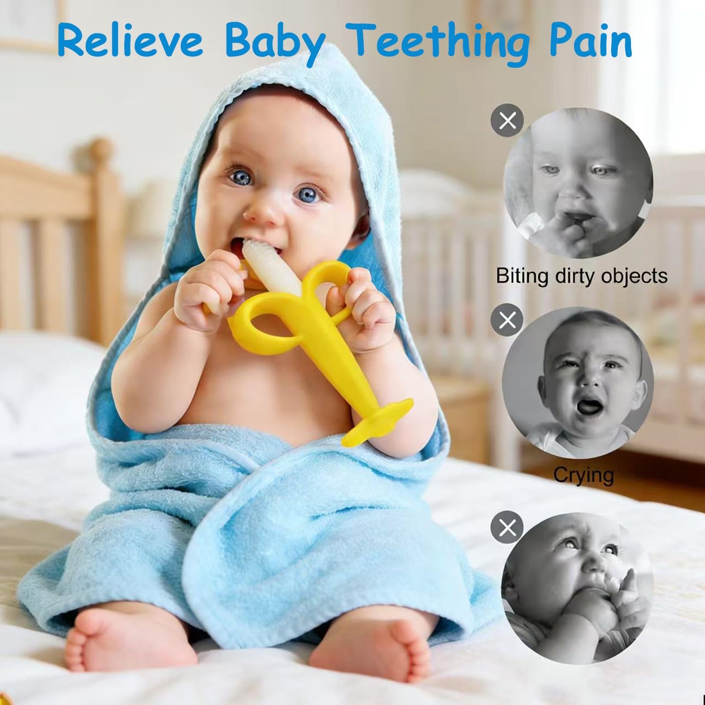 Baby Teething Toys 3-6 Months, Baby Chew Teether Toys