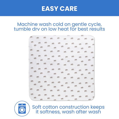 Delta Children 100% Cotton Flannel Baby Receiving Blankets for Girls and Boys – 30x30 Inches (Pack