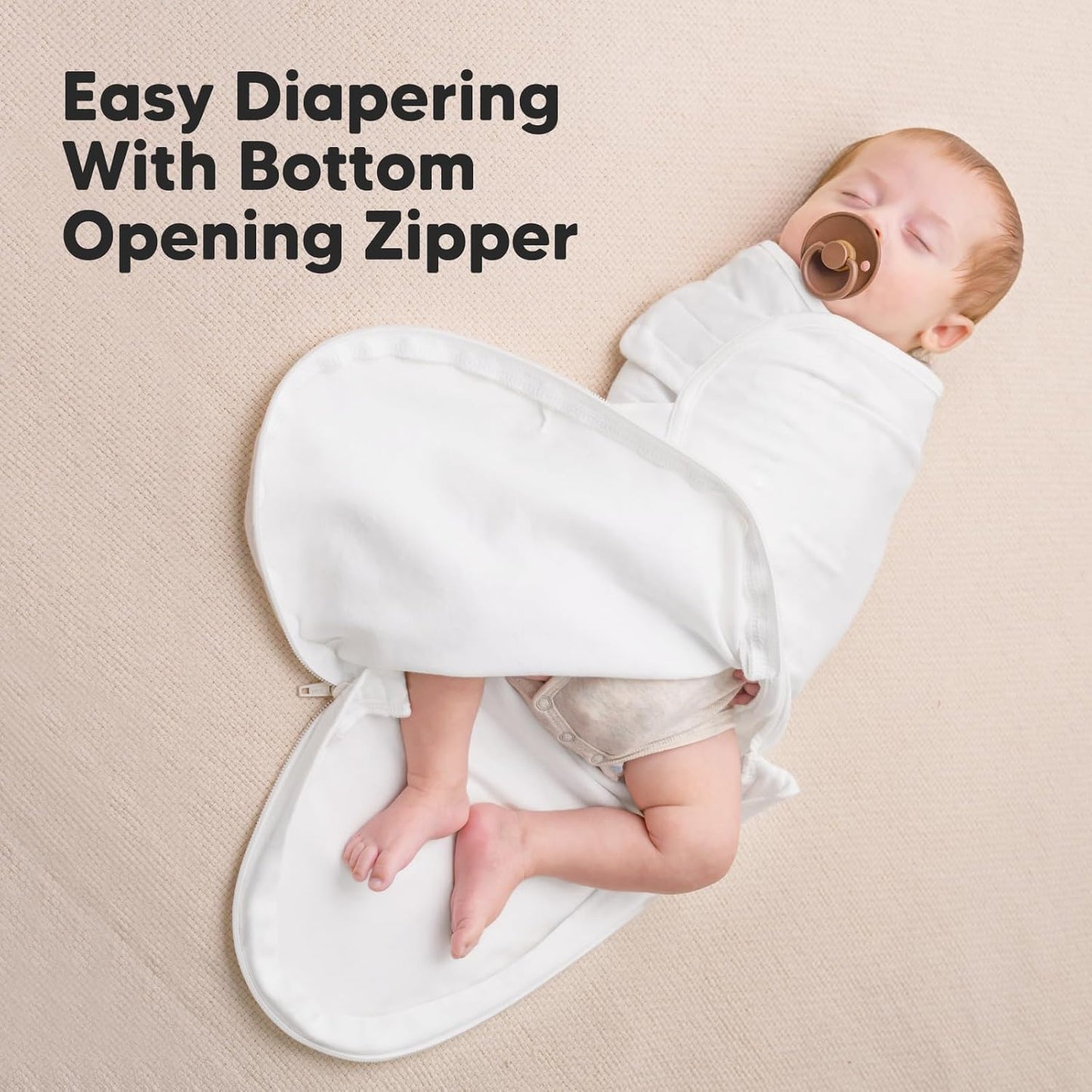 Baby Swaddle Sleep Sacks with Zipper - 3-Pack Swaddles for Newborns 0-3 Months, Infant, Baby Girls