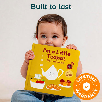 Cali's Books I'm a Little Teapot Interactive Musical Book for Toddlers 1-3 | Books for 1 Year Old | Sound Book for Toddlers | Singing Books for Toddlers | Great