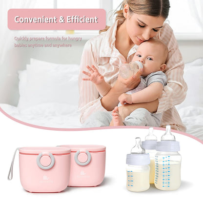 Termichy Baby Formula Dispenser, Portable Milk Powder Dispenser Container with Carry Handle and
