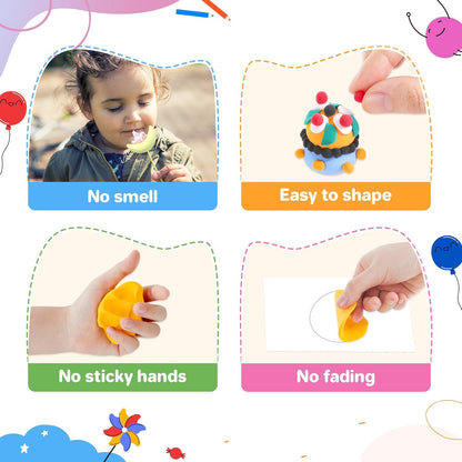 Air Dry Clay 102 Colors, Modeling Clay for Kids, Model Magic Clay, DIY Molding Clay Kit with Sculpting Tools, Soft and Non-Sticky, Arts and Crafts Gift for Boys Girls Kids
