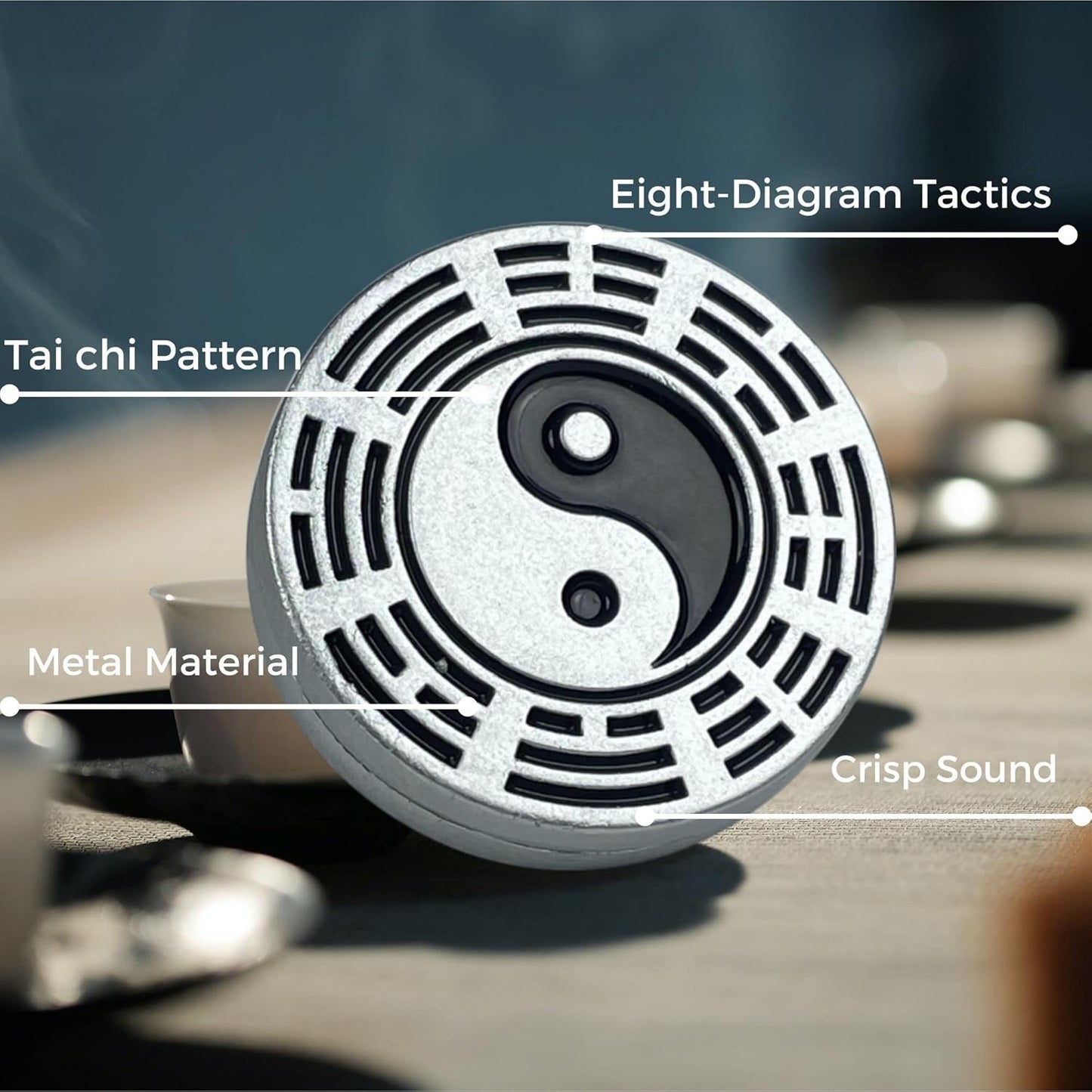 Fidget Slider Metal Haptic Toys Fidgets for Adults Anxiety Stress Relief, Prevent Alzheimer's Clicks Fidget Slider for School Home Office(Silver)