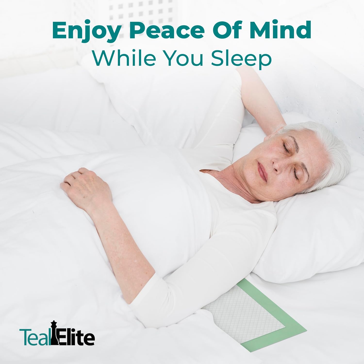 Teal Elite Chucks Pads Disposable Adult 36 x 36, 50 Count - Extra Large Bed Pads Disposable Adult