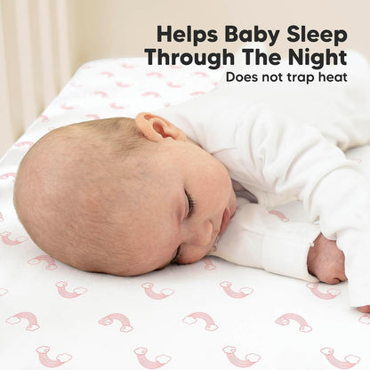 KeaBabies 2-Pack Organic Crib Sheets for Boys, Girls - 52x28 Fitted Crib Mattress Sheet Neutral