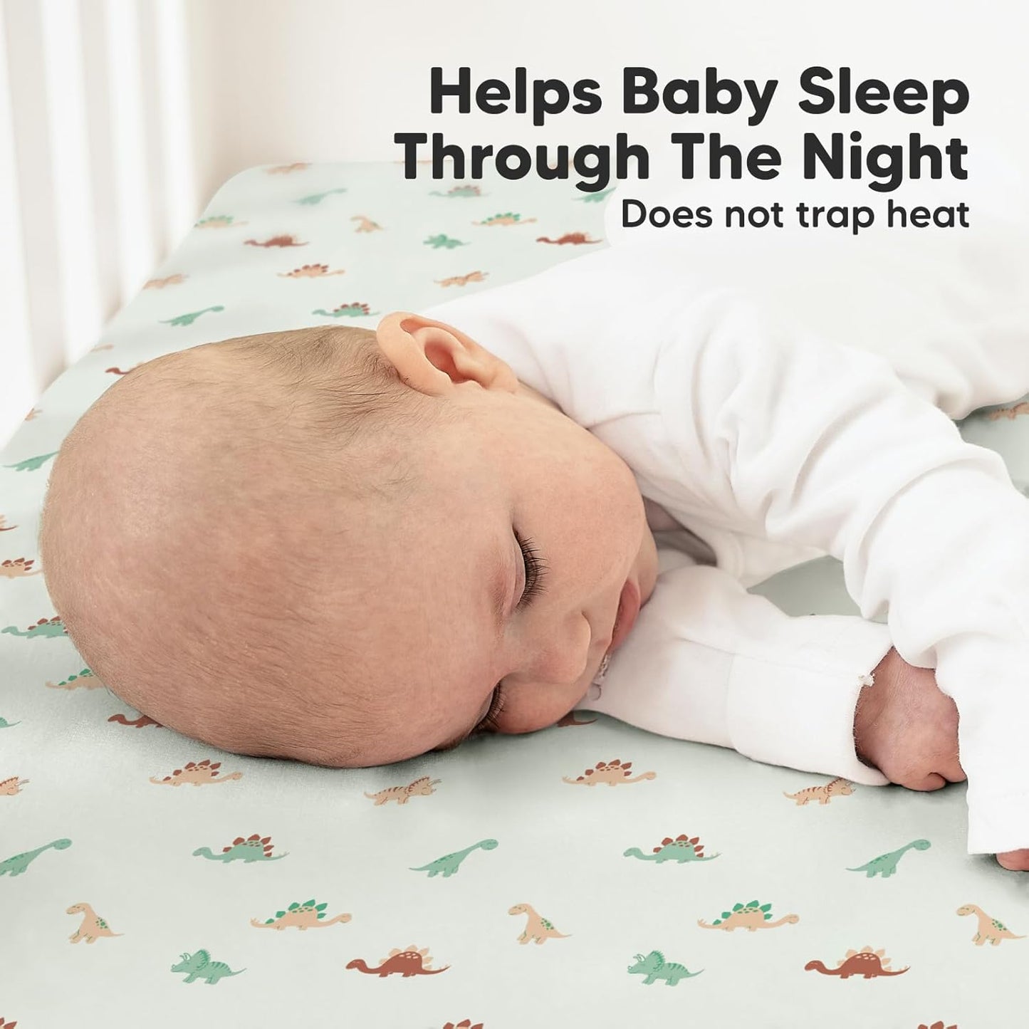 KeaBabies 2-Pack Organic Crib Sheets for Boys, Girls - 52x28 Fitted Crib Mattress Sheet Neutral