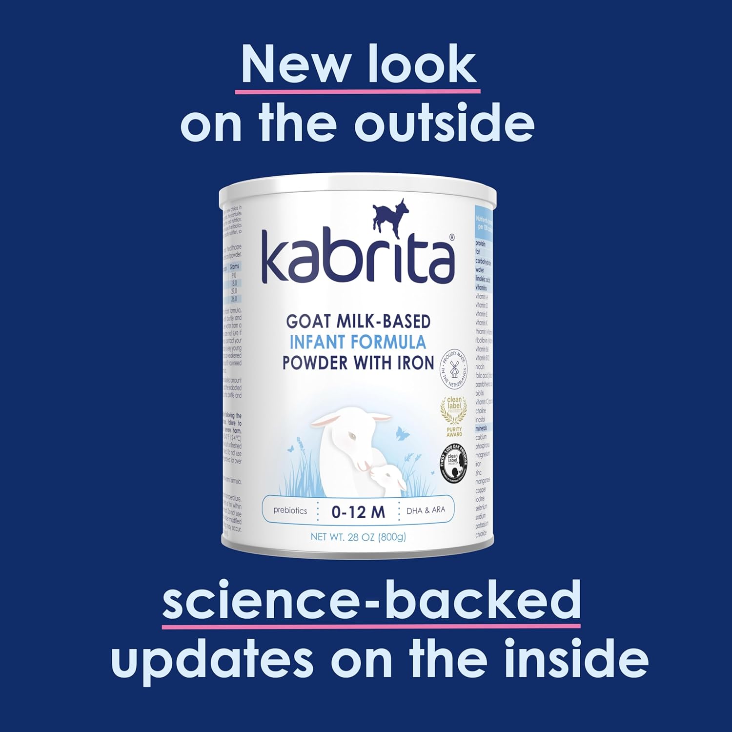 Kabrita Goat Milk Infant Formula - Easy to Digest Baby Formula 0-12 Months - Contains Prebiotics