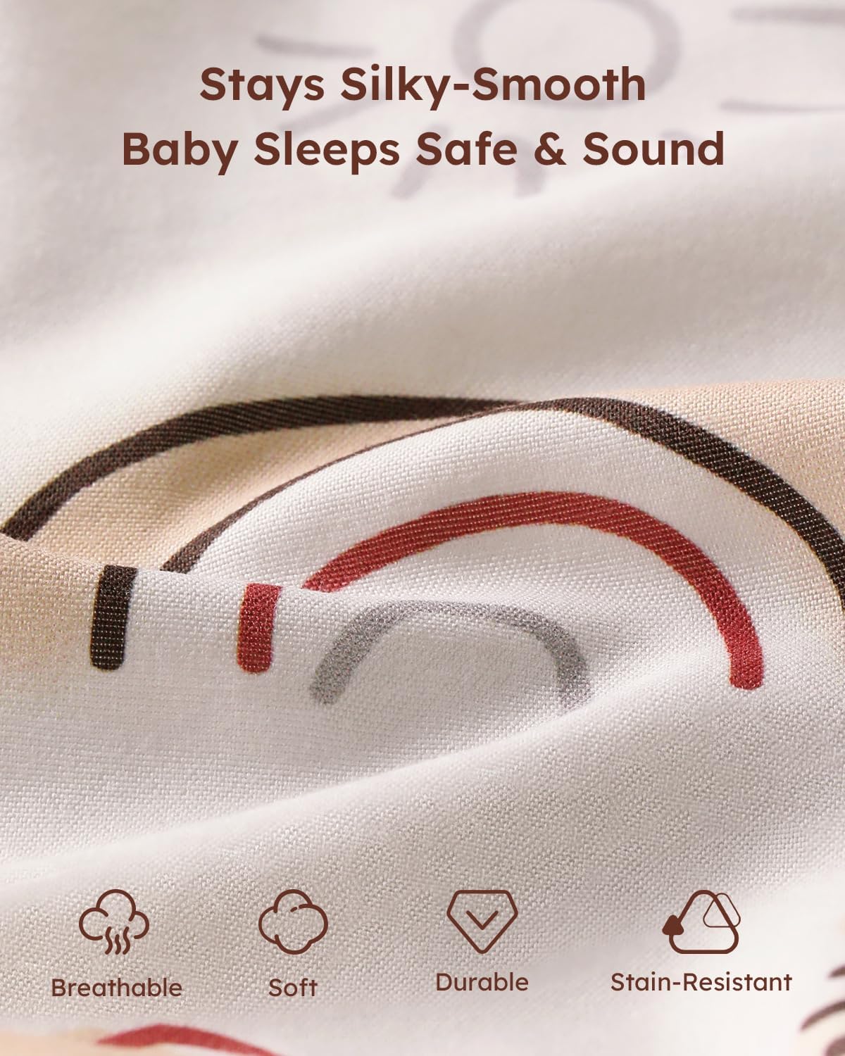 Yoofoss Baby Pack and Play Sheets 2 Pack for Boys and Girls - 38x26 Mini Crib Sheets Fitted Neutral