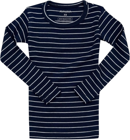 AVAUMA Stripe Pattern Baby Boys Girls Pajama Set Kids Toddler Snug fit Ribbed Sleepwear pjs for Daily Life Style
