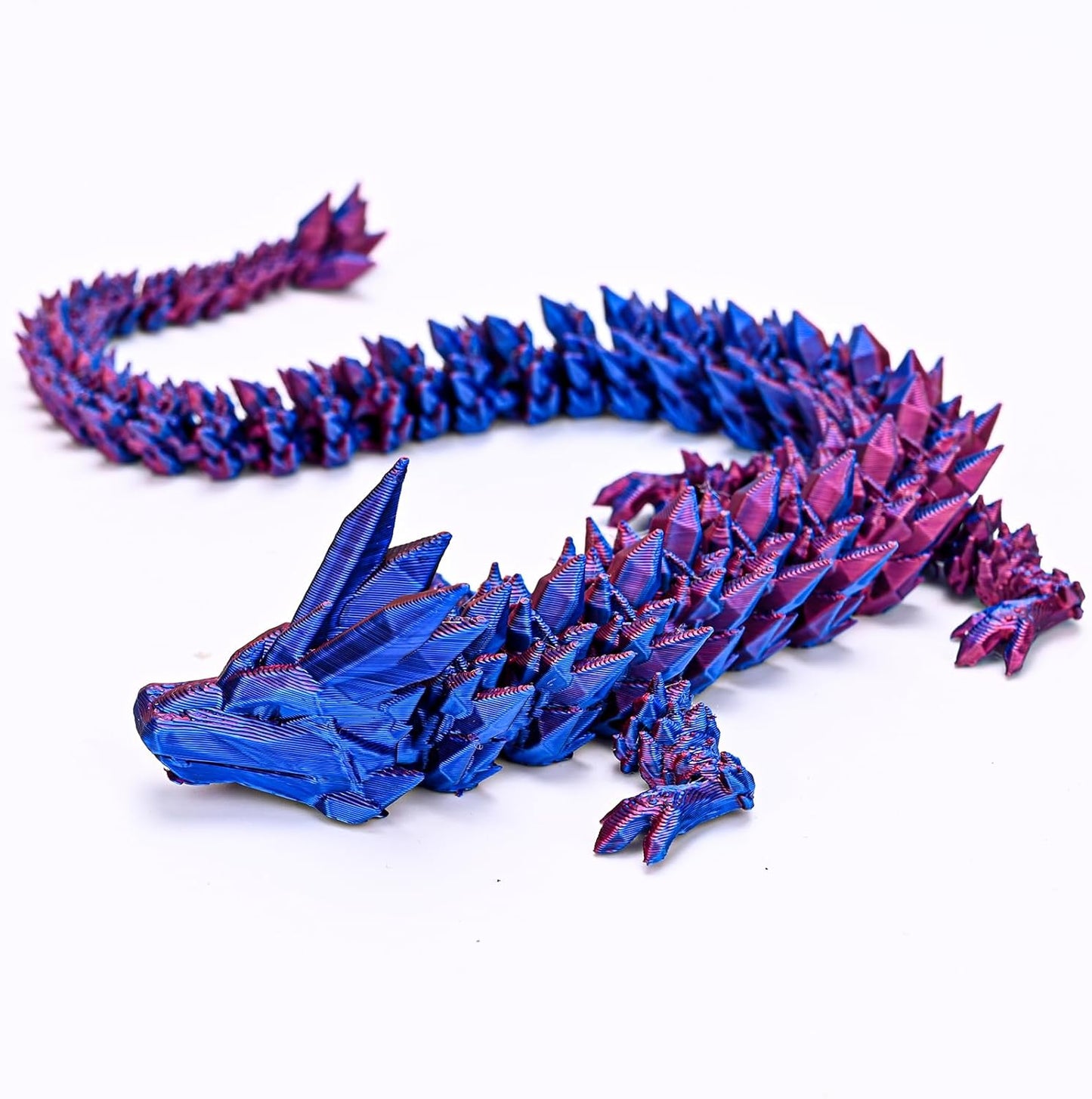 12inch Dragon Egg, Year of The Dragon, 3D Printed Dragon, Executive Desk Toys, Articulated Dragon, Fidget Toys Gifts for Graduates Students Teachers Adults (Purple)