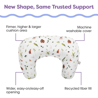 Boppy Nursing Pillow - Ergonomic Bottle & Breastfeeding Pillow with High, Firm, Large Area