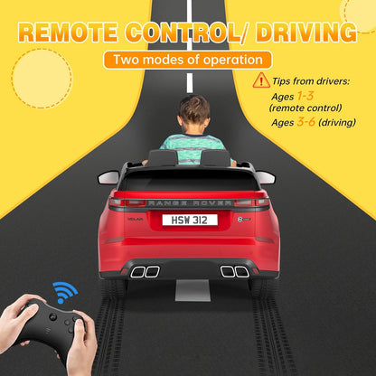 Licensed Land Rover Kids Electric Car, Ride On Toys for 4-8 Year Olds with Mp3 Player, Remote