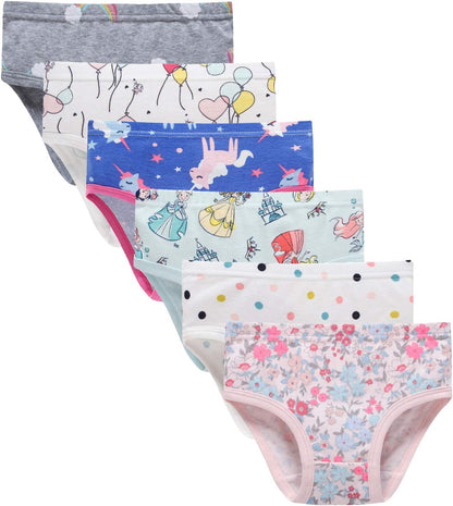 Hahan Girls Soft Panties Toddler Girls Cotton Underwear Kids Briefs