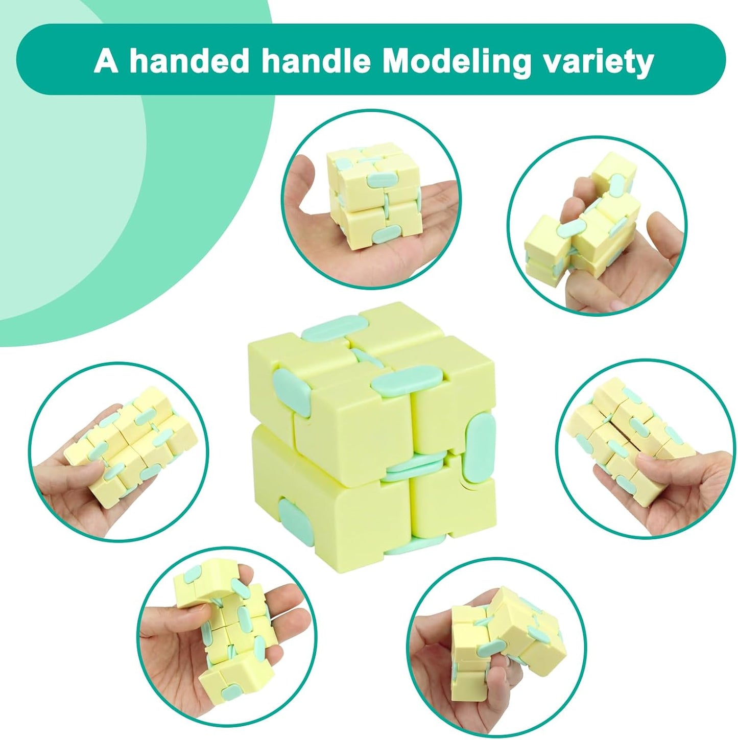Infinitycube Fidget Toy Stress Relieving Fidgeting Game for Kids and Adults,Cute Pocket-sized