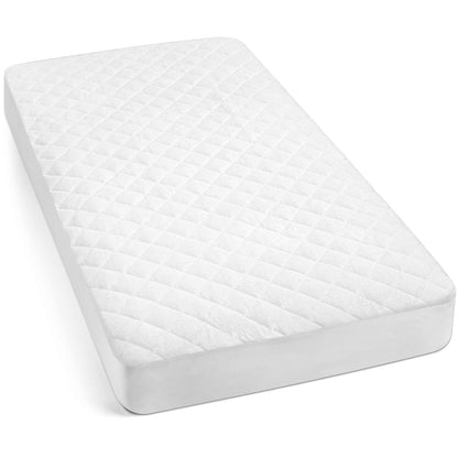 Organic Bamboo from Viscose Fitted Crib Mattress Protector Pad by Baby&Brooke – 100% Waterproof