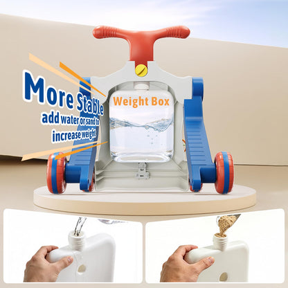 HYES 5 in 1 Baby Push Walker for Baby Boy, Blue
