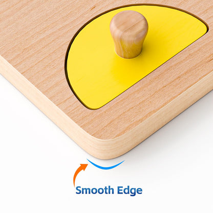 Wooden Shape Peg Puzzles for Toddlers 1 2 3 Year Old Boys Girls Gifts: Shape Sorter & Color Match