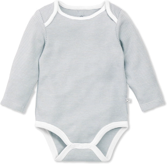 MORI Baby Supreme Comfort Long Sleeve Bodysuit for Boys and Girls - Unisex Romper with Envelope