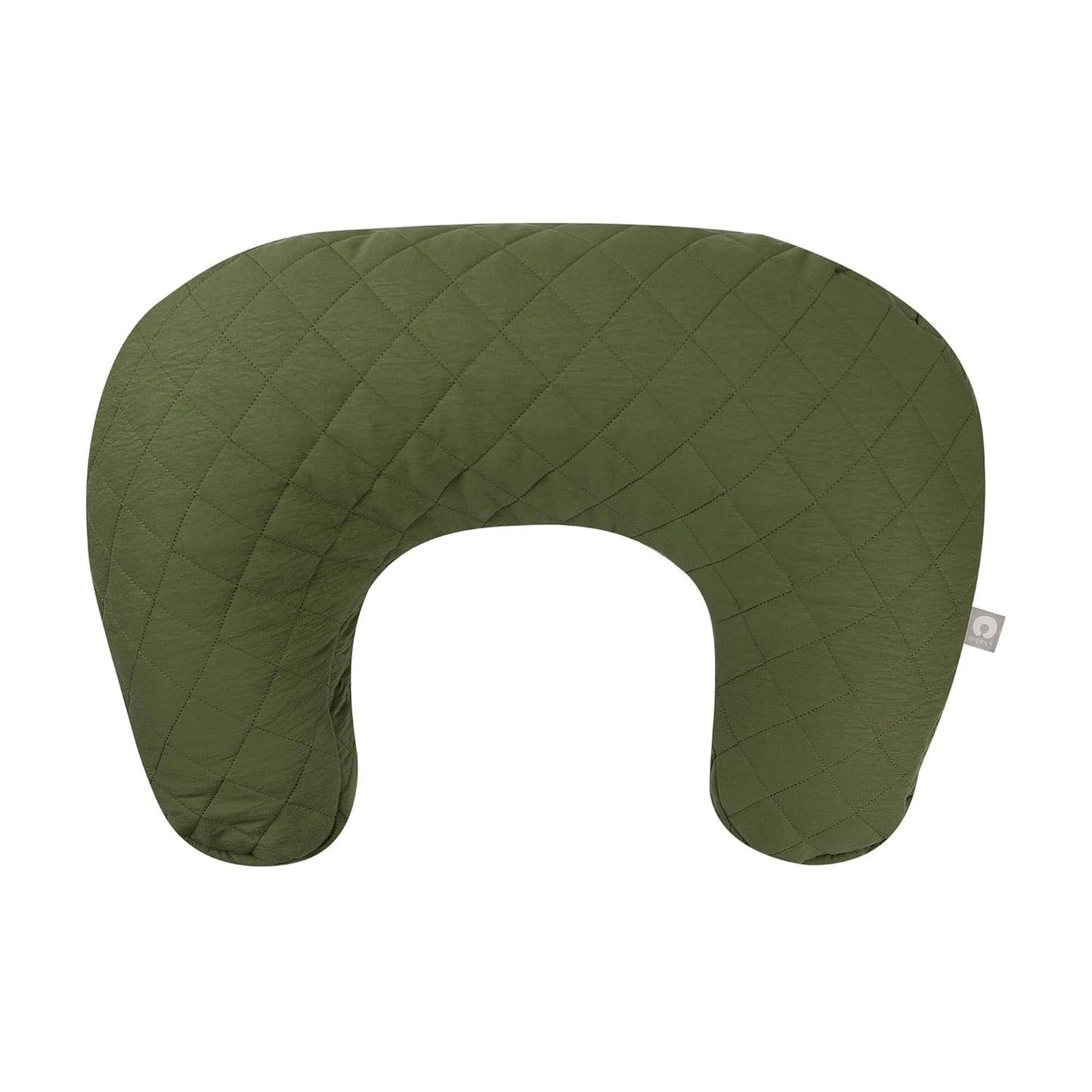 Boppy Nursing Pillow with Luxe Fabric Cover, Quilted Moss, Larger, More Supportive Pillow for