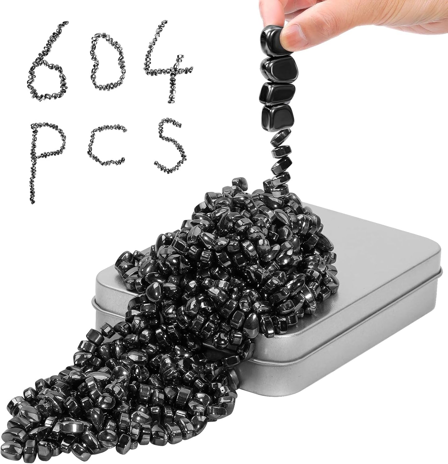 Magnetic Balls Fidget Toys Adults 600 PCS Mini Magnetic with Four Big Magnetic Putty Desk Toys,Fidget Toys for Adults, Office Desk Toys（Black）