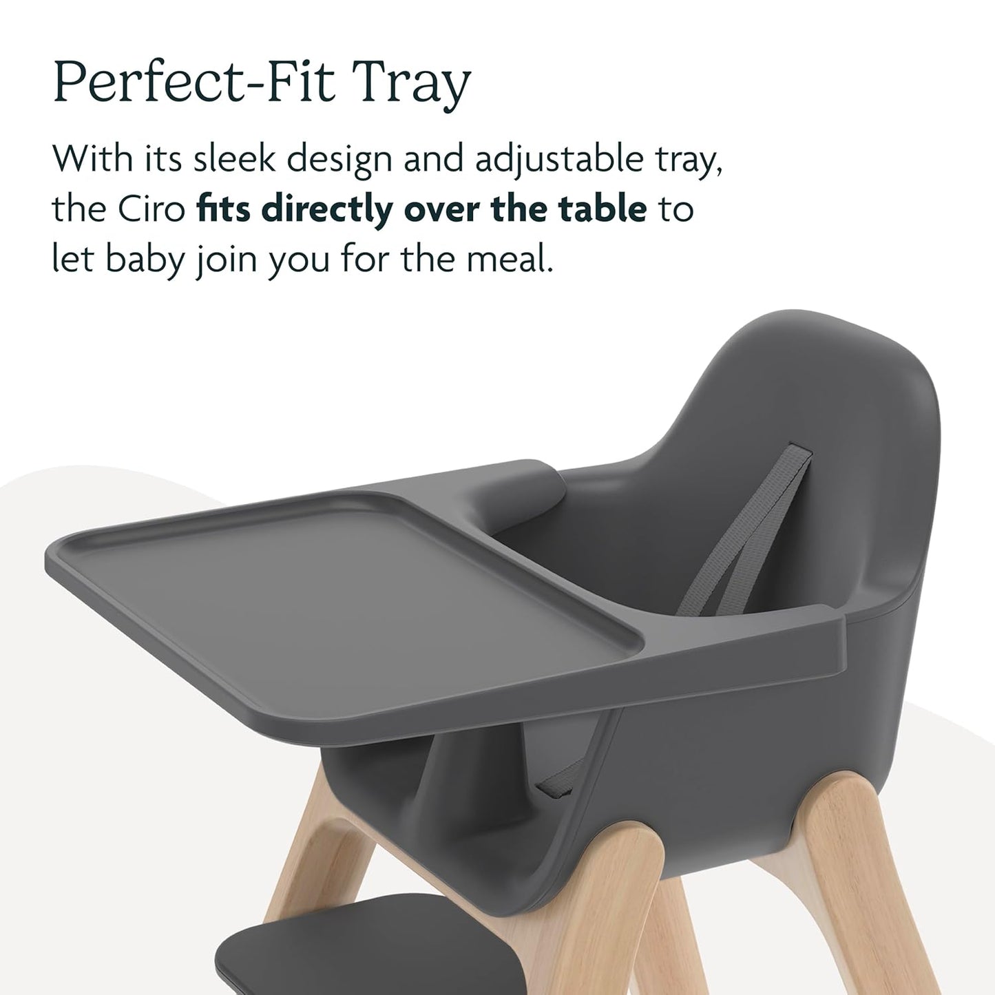 UPPAbaby Ciro High Chair/Sleek, Easy-to-Clean Design/Perfect-Fit Tray to Bring Baby to