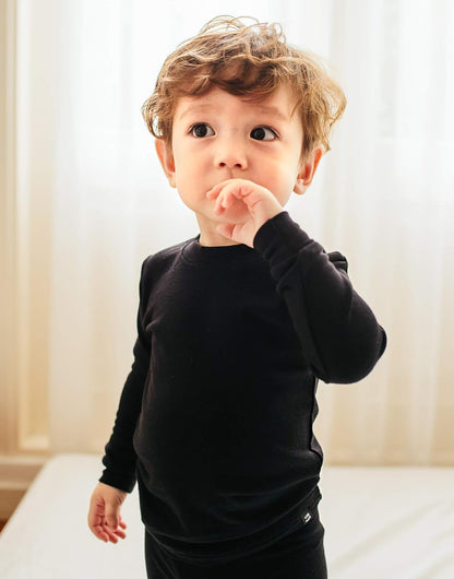 VAENAIT 6M-12Y Toddler Toddler Kids Toddler Girls Boys Soft Comfy Modal Tencel Solid Raglan Sleepwear Pajamas Pjs 2pcs Set