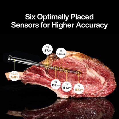 Sync Gold Wireless WiFi Meat Thermometer | 2 Slim Probes | 10x Stronger Signal Than Bluetooth |