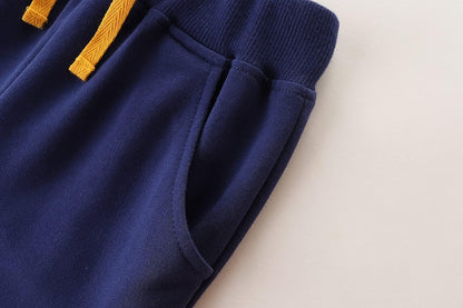 Bumeex Baby and Toddler Boys' 2-Pack Pull on French Terry Pants 1-7Y
