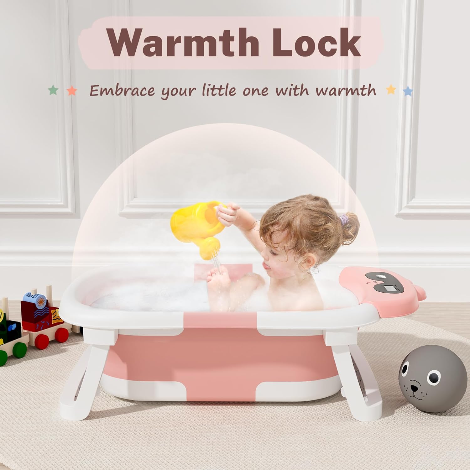 AVIDOR Baby Bathtub,Collapsible Bathtub for Newborn to Toddler,Durable Essential Infant Bath