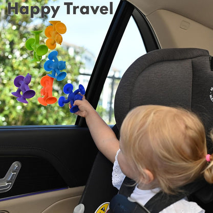 Unique Suction Bath Toys for Baby Kids Ages 1-3, No Hole Bath Toy Silicone Animal Sensory Fidget