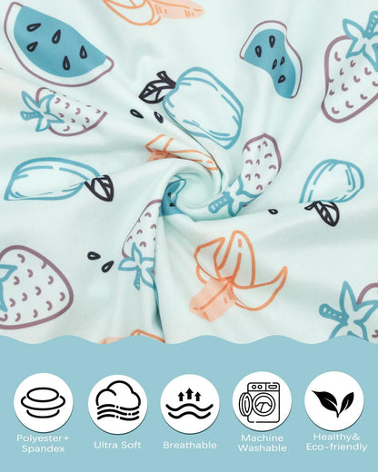 ALVABABY Toddler Pillowcases Stretchy Soft Kids Pillow Cover 2 Pack Fit 13"x 18" or 12"x16" Envelope for Girl Boy Sleepy Travel 2TPE33A