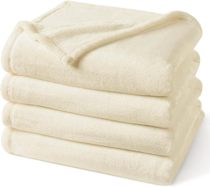 PHF Ultra Soft Fleece Blanket Twin Size, No Shed No Pilling Luxury Plush Cozy 300GSM Lightweight