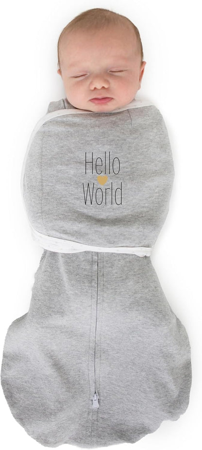 SwaddleDesigns 6-Way Omni Swaddle Sack Arms Up Swaddle for Newborn, More Options to Calm Startle Reflex, Improves Sleep