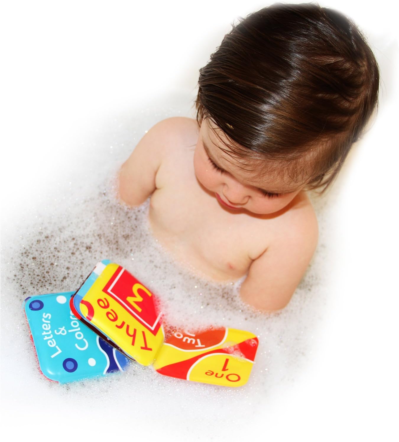 Floating Baby Bath Books Set of 4 - Bath Books for Babies, Infants - Waterproof, Mold-Free Bath