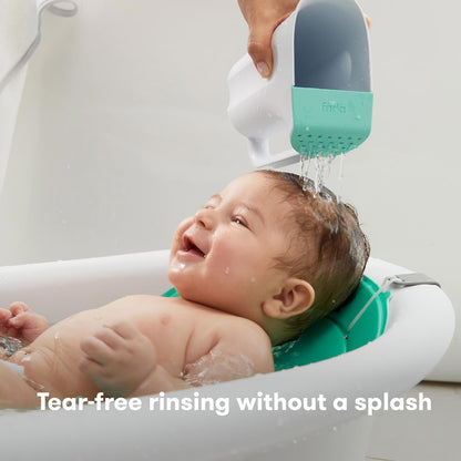 Frida Baby Control The Flow Bath Rinse Cup, Tear Free Rinser to Wash Hair and Body with Easy Grip