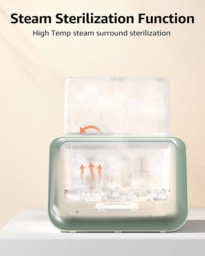 Baby Bottle Warmer, Grownsy 8-in-1 Fast Milk Warmer with Timer Breastmilk or Formula, Fits 2