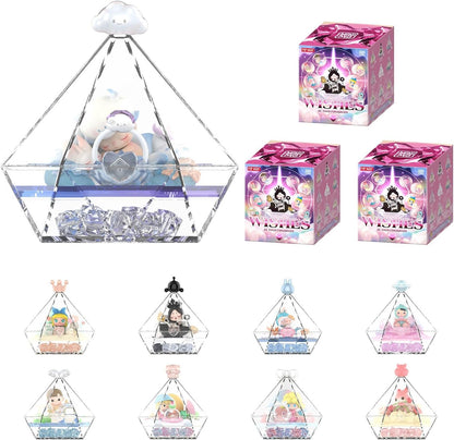 POP MART Crybaby Wishes at Your Fingertips Series Scene Set Blind Box Figures, Random Design Mystery Toys for Modern Home Decorations Indoor, Collectible Toy Set for Desk Accessories, Triple Box