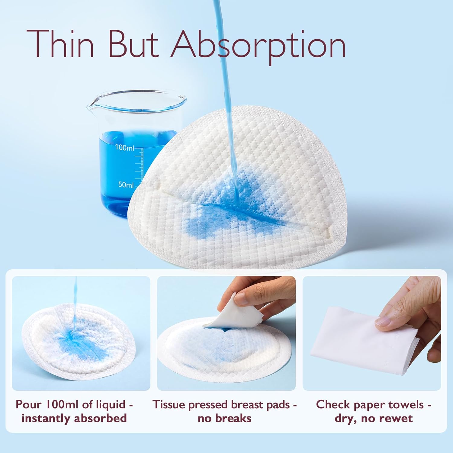 Momcozy Ultra-Thin Disposable Nursing Pads, Super Absorbent and Breathable Breastfeeding Pads, Make